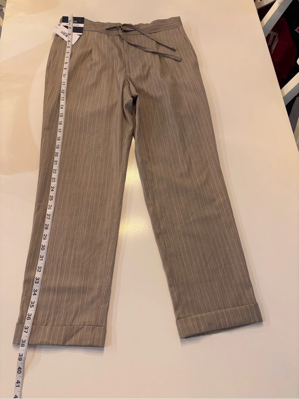 Stafford Tailored Jogger Pants Regular Fit, pleated, 32Sh, NWT